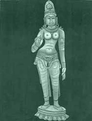 Ζωγραφική με τίτλο "khjuraho" από Saumya Anuj, Αυθεντικά έργα τέχνης