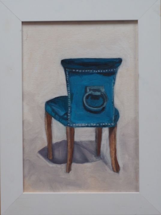 Malarstwo zatytułowany „blue chair” autorstwa Anna Sadzik, Oryginalna praca