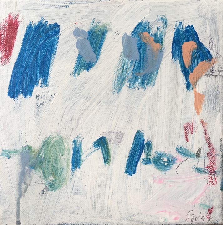 Pintura intitulada "abstract 91" por Anna Sadzik, Obras de arte originais, Acrílico