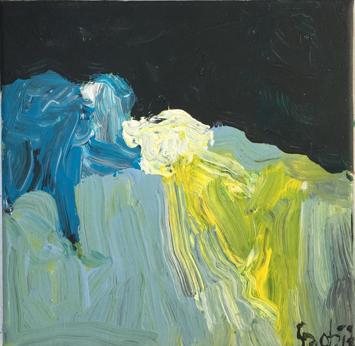 Pittura intitolato "abstract 95" da Anna Sadzik, Opera d'arte originale, Acrilico