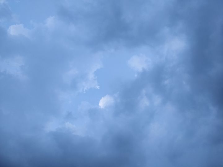 Photographie intitulée "Blue Sky" par Ak, Œuvre d'art originale, Photographie numérique