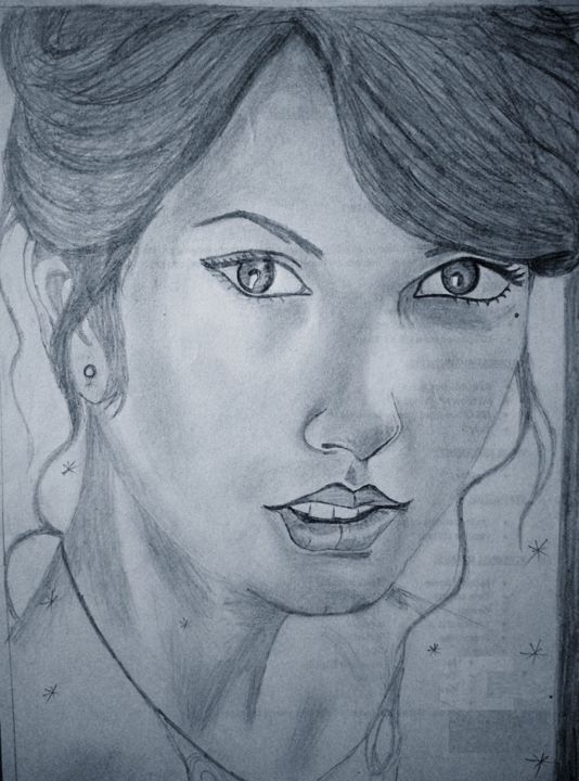 Beautiful Taylor Swift Drawing By Anushka Ray Anushka Artmajeur