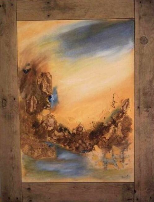 Peinture intitulée "MIRAGE II" par Anval, Œuvre d'art originale, Huile