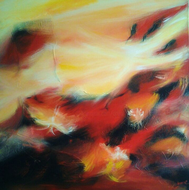 Schilderij getiteld "EFFERVESCENCE" door Anval, Origineel Kunstwerk, Acryl