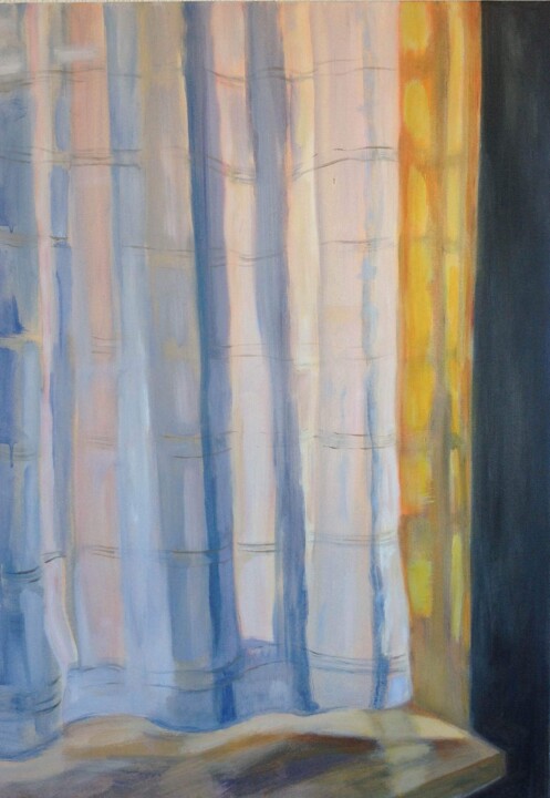 Painting titled "Light through curta…" by Anyck Alvarez Kerloch, Original Artwork, Acrylic