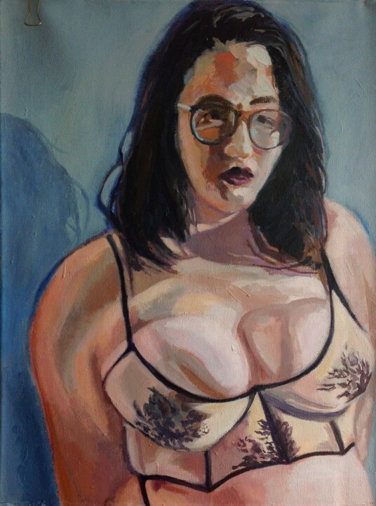 Pintura titulada "New Bra" por Anyck Alvarez Kerloch, Obra de arte original, Acrílico
