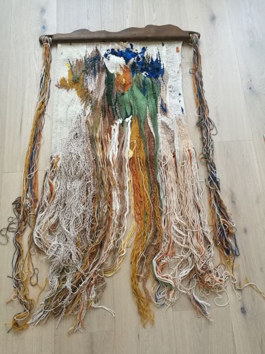 Arte textil titulada "Olympia" por Dari Ja, Obra de arte original, Tapiz