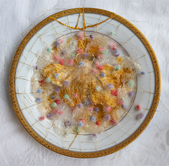 Sculpture titled "Dish for the Future" by Aomi Kikuchi, Original Artwork, Ceramics