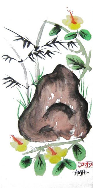 Peinture intitulée "Haibisukasu" par Aoshi, Œuvre d'art originale, Huile