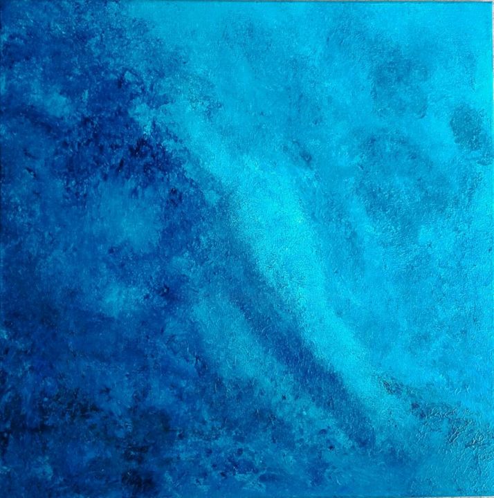 Painting titled "Sea#artistsupportpl…" by Marion Myriam, Original Artwork, Oil