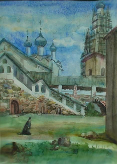 Painting titled "Solovki_monastery_w…" by Arteforte, Original Artwork