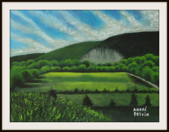 Painting titled "Pis-Sec" by André Potvin, Original Art, Acrylic
