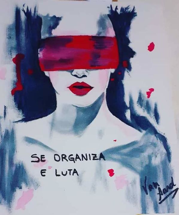 Pintura intitulada "Sombras" por Patrícia Van Aard, Obras de arte originais, Acrílico Montado em Painel de madeira