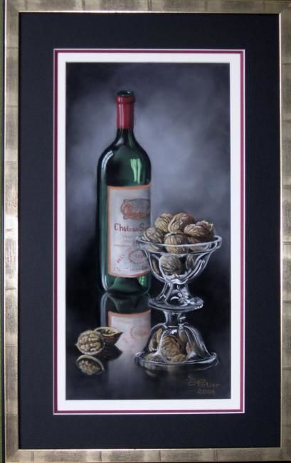 图画 标题为“Bordeaux et noix” 由Annick Potier, 原创艺术品, 其他