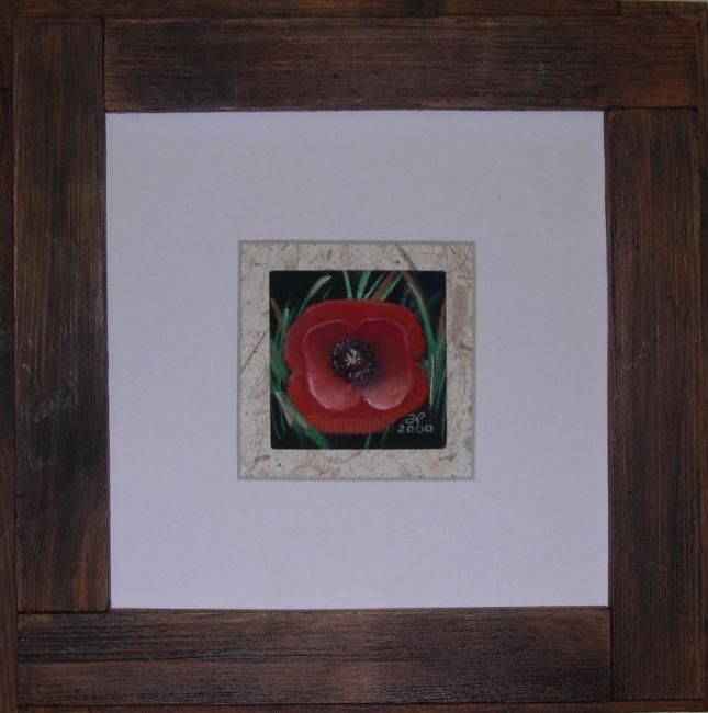 Dessin intitulée "coquelicot I" par Annick Potier, Œuvre d'art originale, Autre