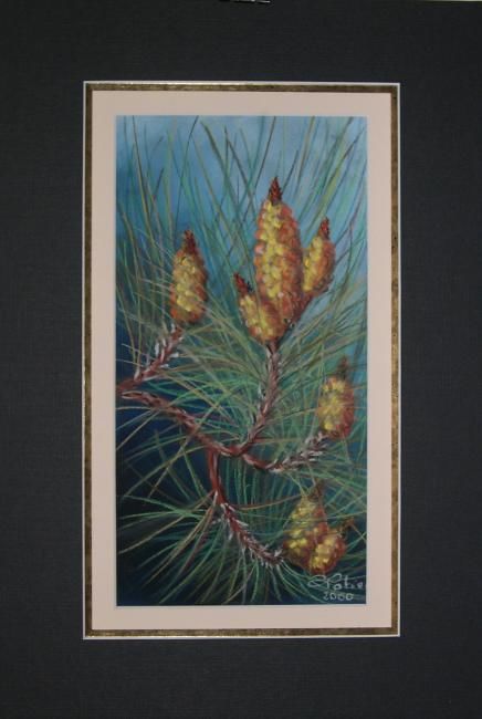 Dibujo titulada "Fleurs de pin  mari…" por Annick Potier, Obra de arte original, Otro