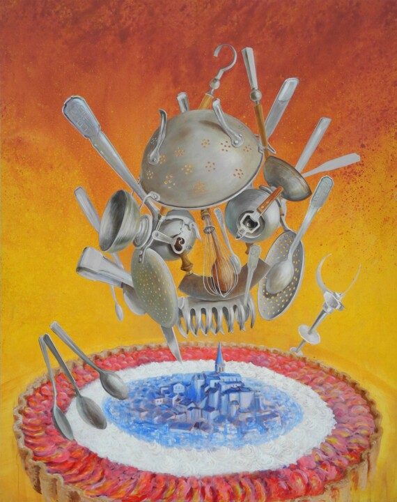 Peinture intitulée "ACTUALITÉ DU RASSEM…" par Applestrophe, Œuvre d'art originale, Acrylique