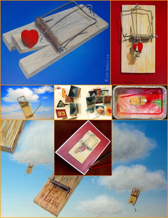 Photographie intitulée ""Mousetrap" peints…" par Applestrophe, Œuvre d'art originale, Huile