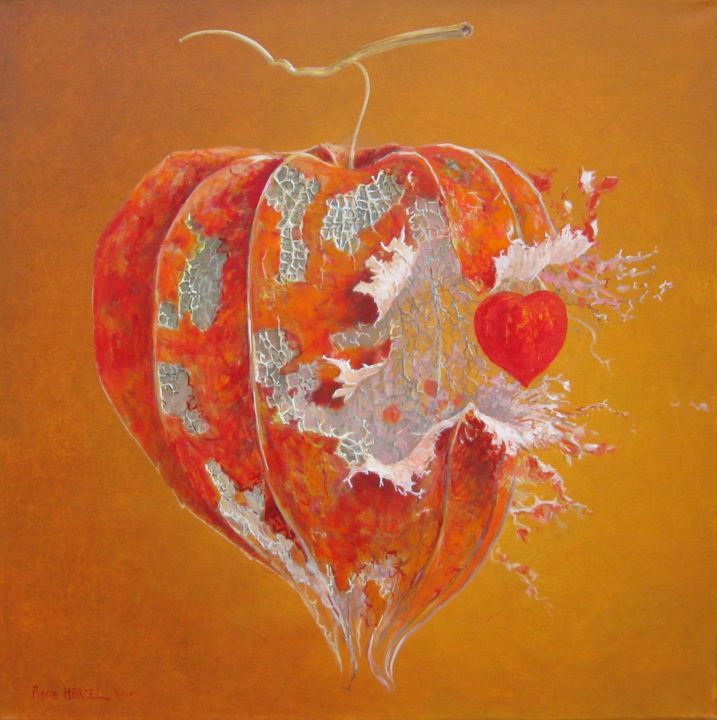 Pintura titulada "Physalis, amour Vex…" por Applestrophe, Obra de arte original, Acrílico