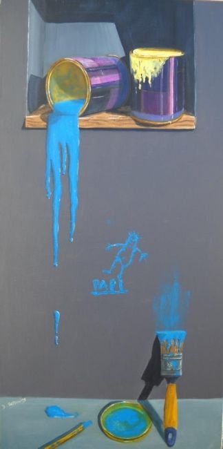 Peinture intitulée "Pas Vue Pas Pris" par Dominique Serusier, Œuvre d'art originale, Huile