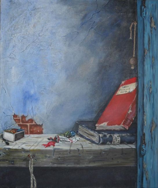 Malerei mit dem Titel "La Vieille Etagere" von Dominique Serusier, Original-Kunstwerk