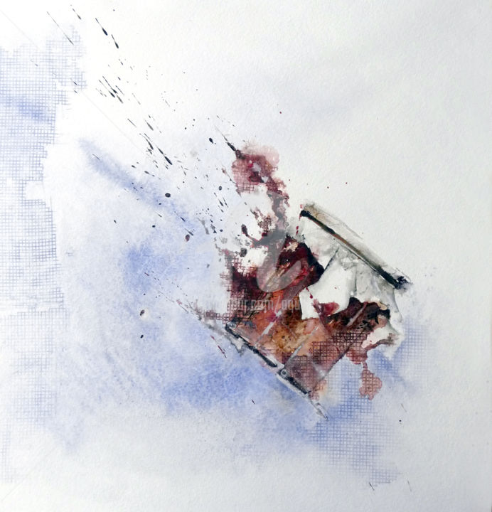 Pittura intitolato "Déconfiture.jpg" da Pascal Pihen, Opera d'arte originale, Olio