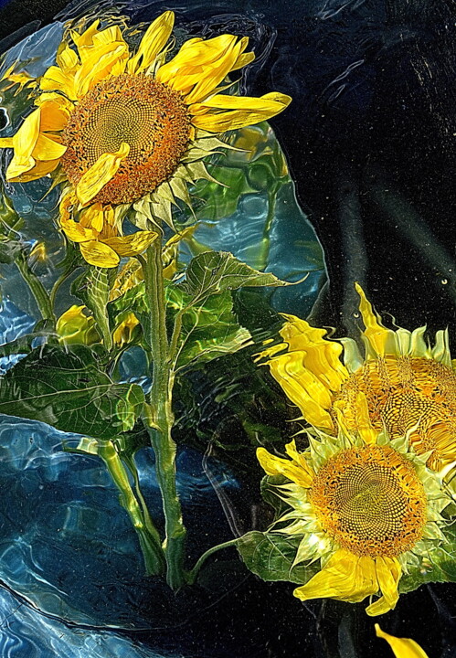 Photographie intitulée "les tourne sols" par Aquartistiq, Œuvre d'art originale, Photographie numérique