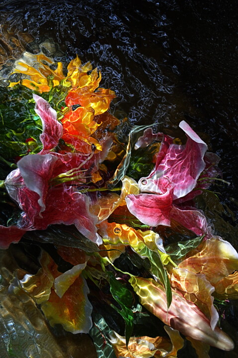 Photography titled "waterflowers." by Aquartistiq, Original Artwork, Digital Photography