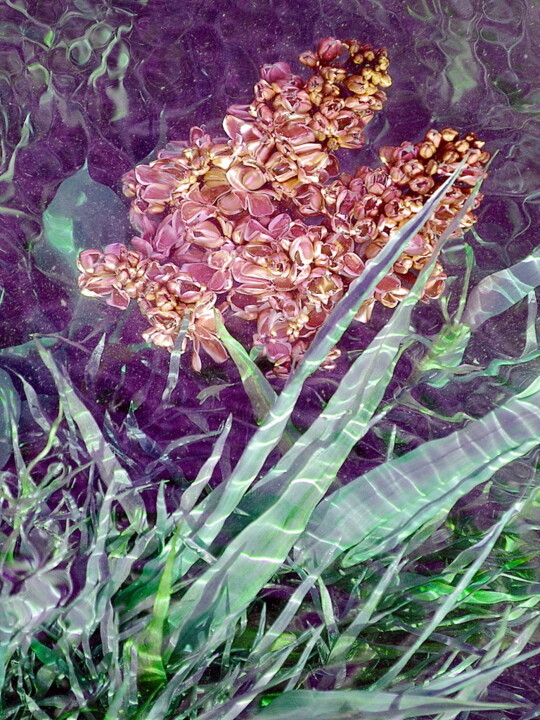 Fotografia zatytułowany „lilas et feuilles” autorstwa Aquartistiq, Oryginalna praca, Fotografia cyfrowa