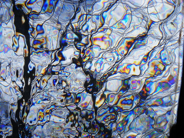 Photographie intitulée "taches d'huile" par Aquartistiq, Œuvre d'art originale, Photographie numérique