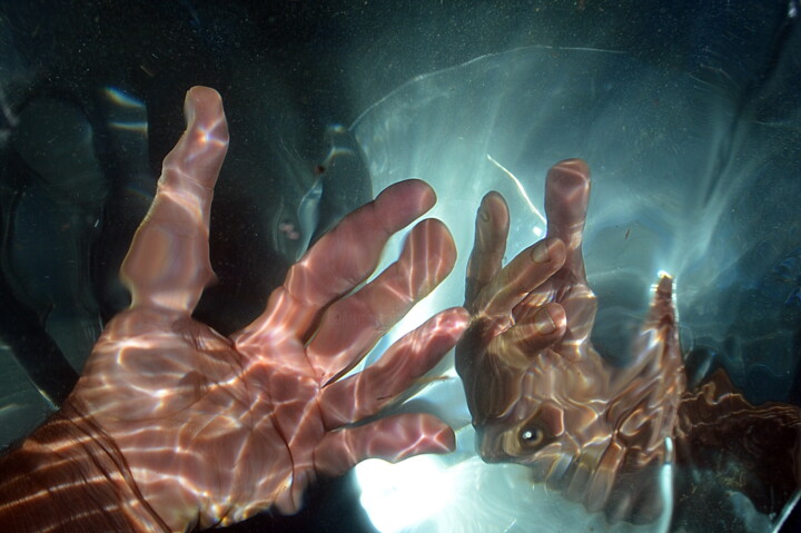 「deux mains」というタイトルの写真撮影 Aquartistiqによって, オリジナルのアートワーク, デジタル