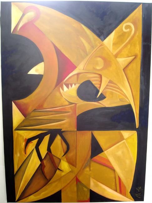Aguila, Painting by Alonso | Artmajeur