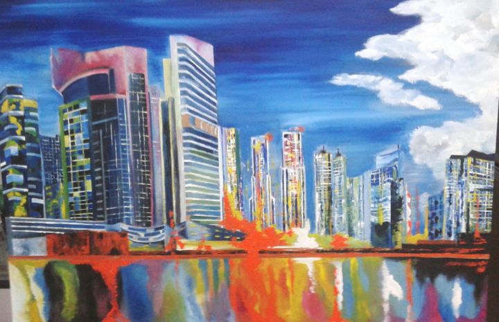 Pintura titulada "2017-10-24-22-26-23…" por Eli Castañeda, Obra de arte original,