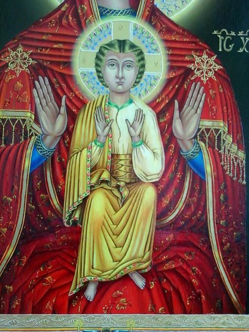 Painting titled "Icon" by Ara Kozinyan, Original Artwork