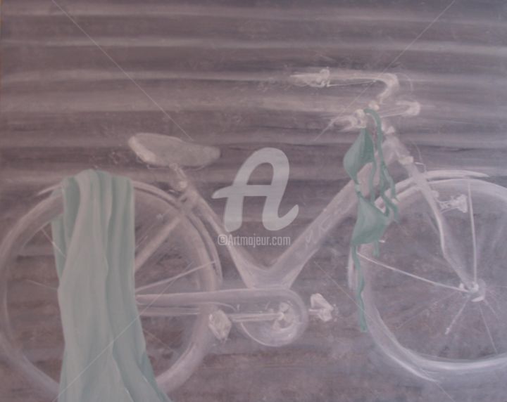 Pintura titulada "La bicicleta" por Aranda, Obra de arte original, Oleo