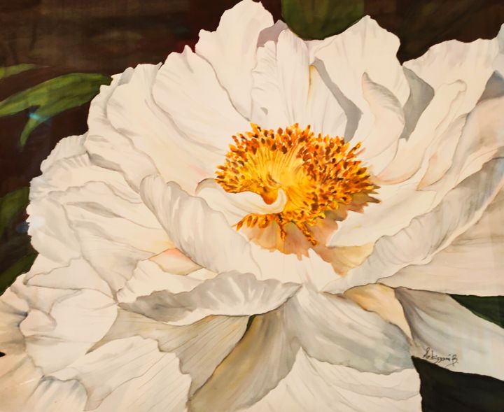 Картина под названием "The white queen" - Bruna Arbizzani, Подлинное произведение искусства, Акварель Установлен на Деревянн…