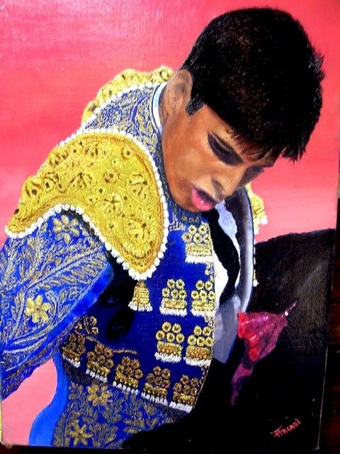Le Toréro - Painting, 33x46 cm ©2012 by ARCADI -
huile sur toile