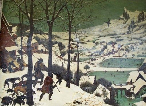 Peinture intitulée "Les Chasseurs dans…" par Marie-Noëlle Archambault, Œuvre d'art originale,