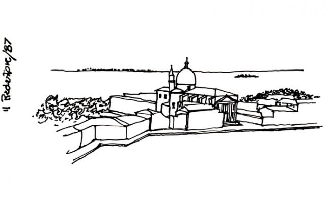 Drawing titled "Venecia (1)" by José María Rubio Anaya, Original Artwork