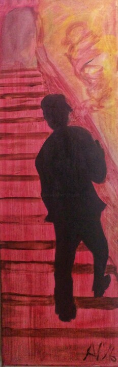 제목이 "Smoke on the stairs"인 미술작품 Arciuli Vito (Bigboh)로, 원작, 온도