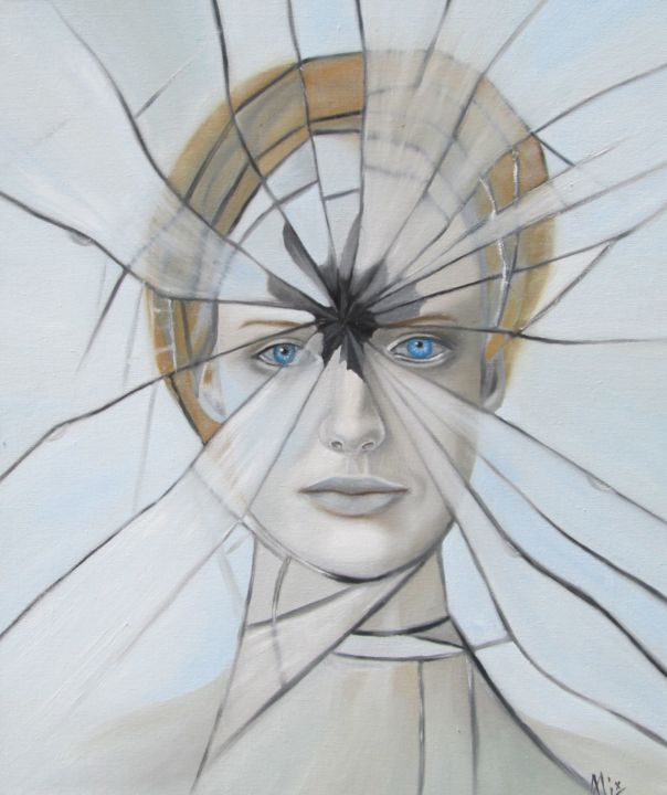 The Broken Mirror..., Painting by Alix Artmajeur