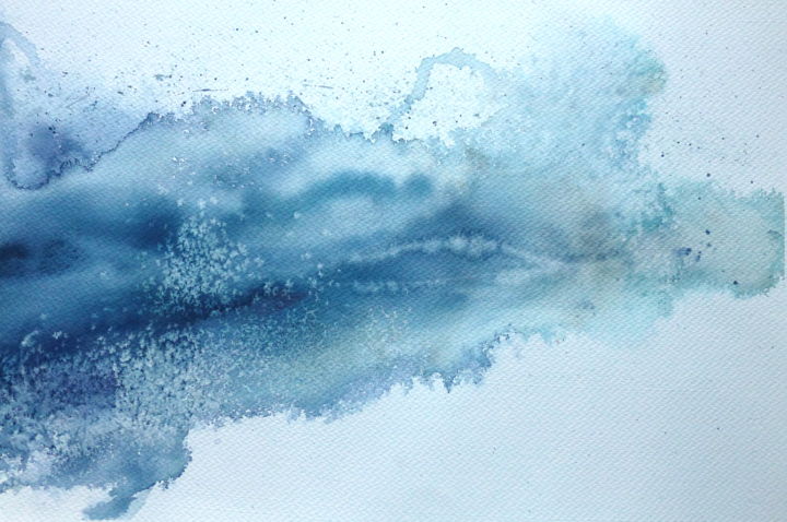 Картина под названием "Watercolor Abstract…" - Anna Aredova, Подлинное произведение искусства, Акварель