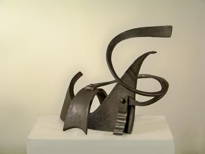 Sculpture titled "Findtakemake andlook" by Arek.G, Original Artwork, Metals