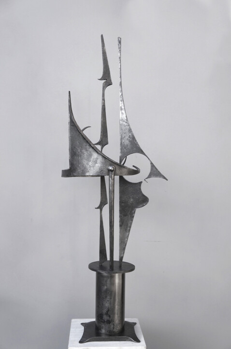 Sculpture titled "Crumbs" by Arek.G, Original Artwork, Metals