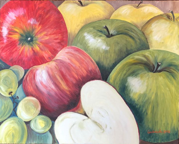 Pintura titulada "Mela" por Yerba Leon, Obra de arte original, Oleo