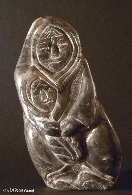 Sculpture titled "MERE ENFANT" by Aremaï, Original Artwork