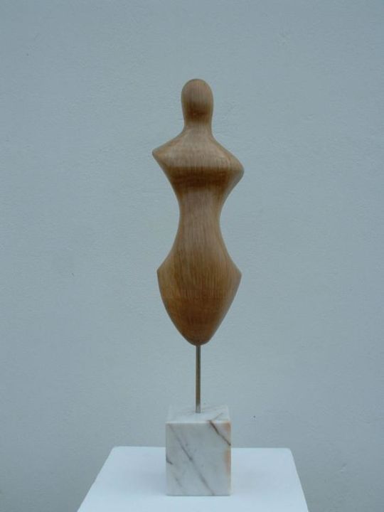 Скульптура под названием "minerva" - Arlindo Arez, Подлинное произведение искусства