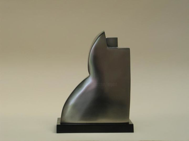 Sculpture titled "Ascendante" by Annick Argant, Original Artwork, Metals
