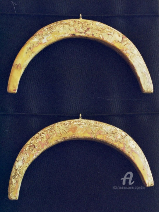 Sculpture intitulée "Boucles d'oreilles…" par Marina Argentini, Œuvre d'art originale