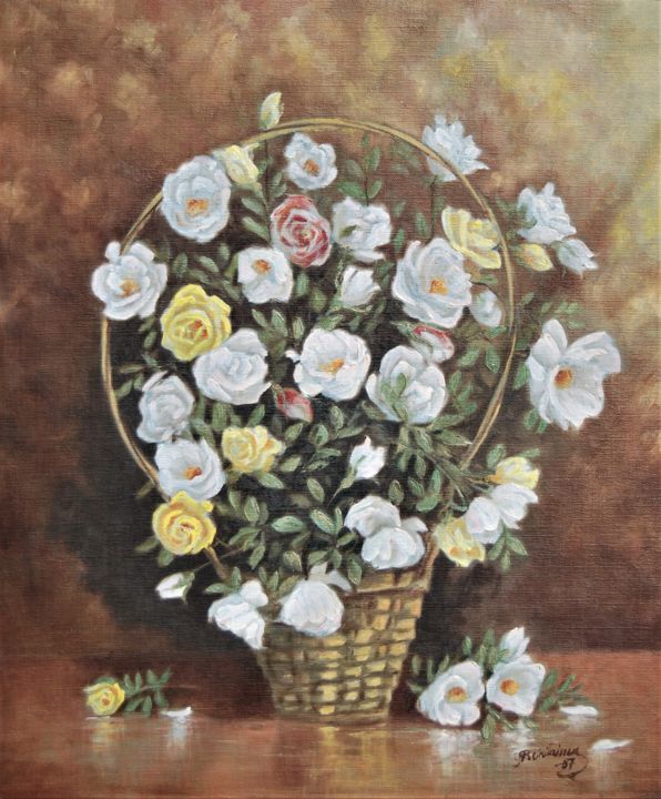 Painting titled "Koriasetelma" by Ari Reinikainen, Original Art, Oil